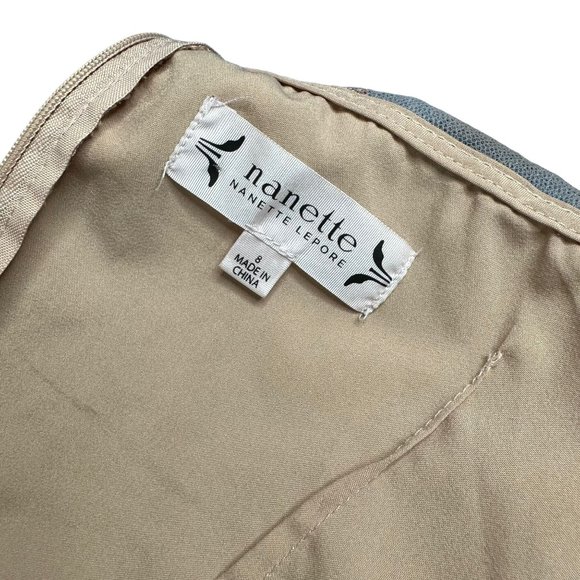 Nanette Lepore Shift Lace Dress Size 8 Baby Pink Lace Knee Length Sleeveless - Picture 12 of 13